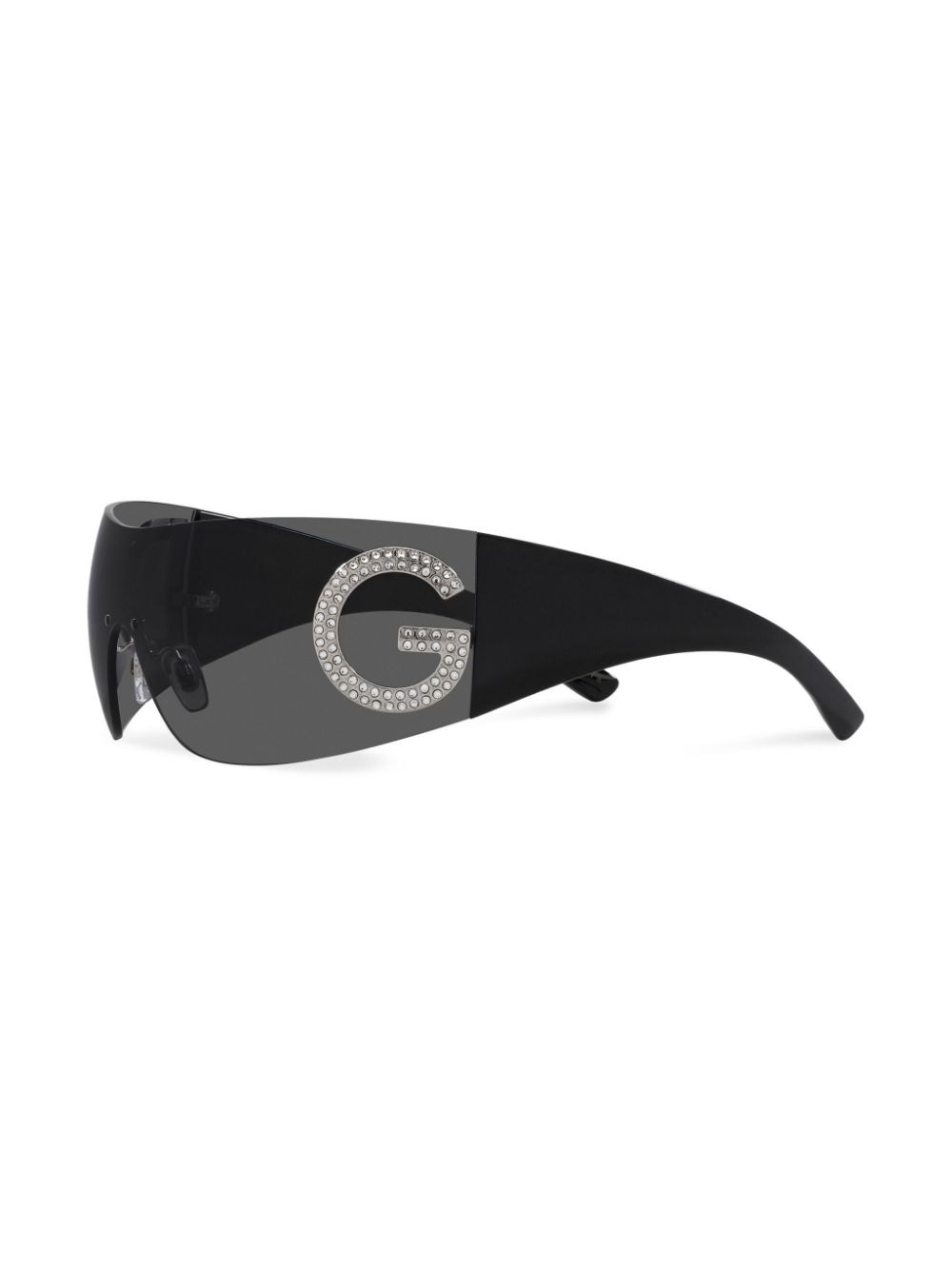 Dolce & Gabbana Eyewear Re-Edition shield-frame sunglasses - Zwart