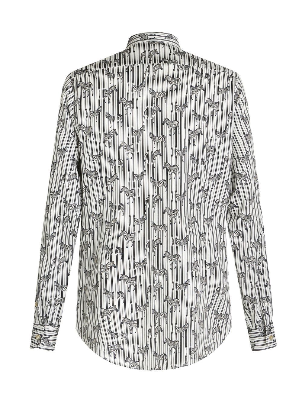 ETRO Overhemd met zebraprint - Wit