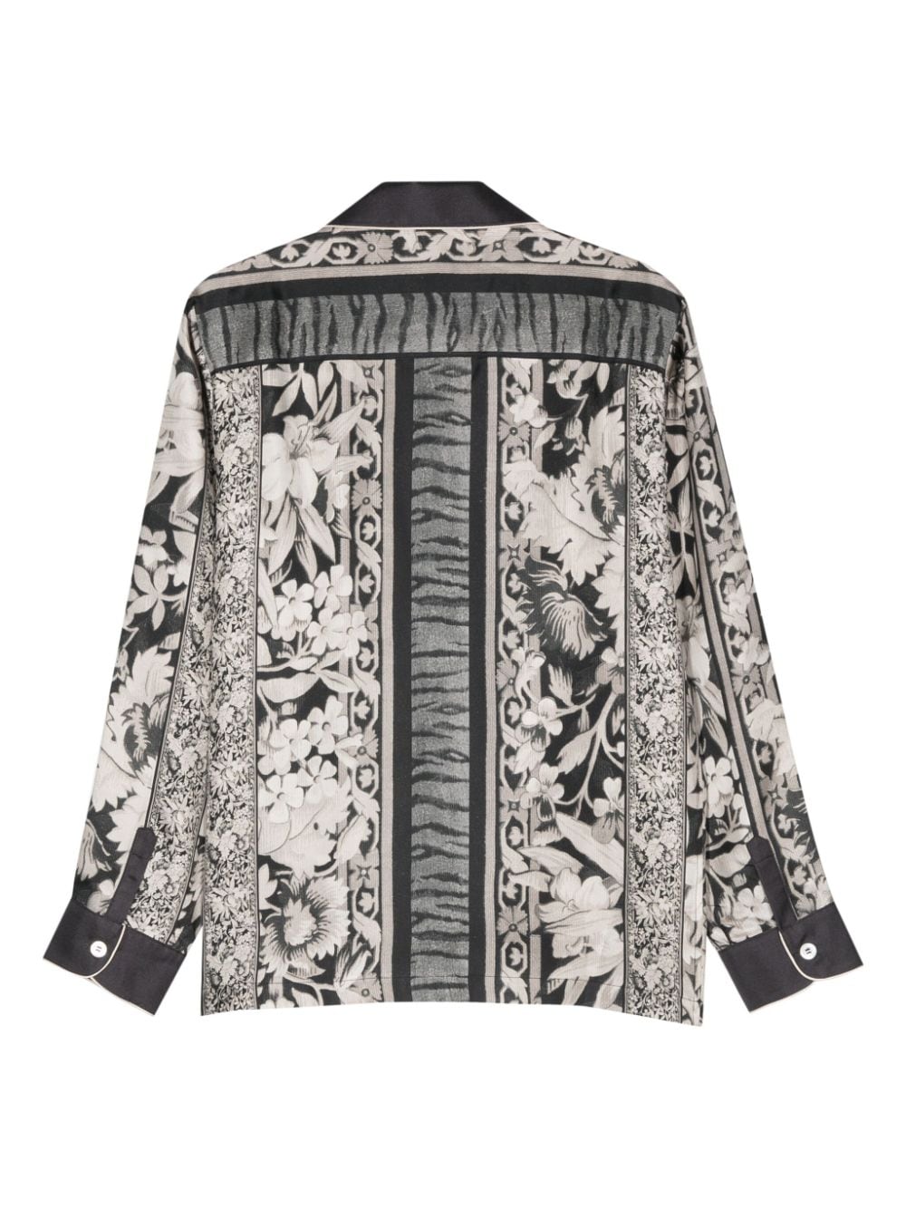 Pierre-Louis Mascia floral-print silk shirt - Zwart