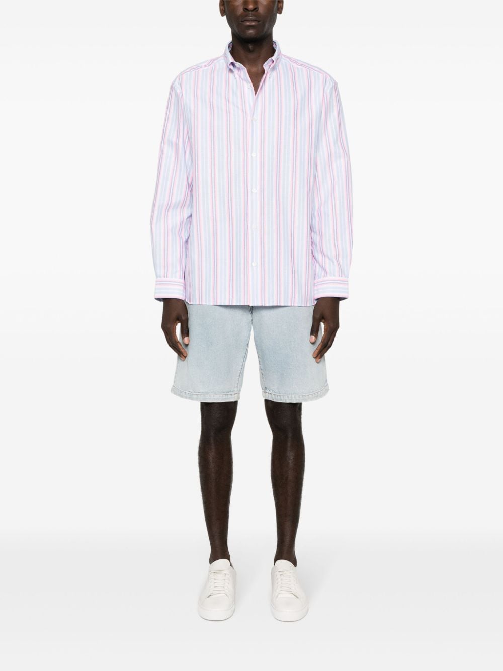 A.P.C. Mathias striped shirt - Roze