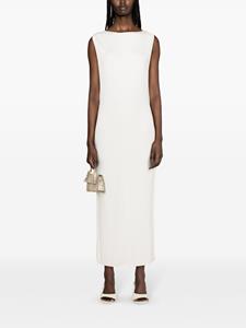 Jacquemus Capa maxi-jurk met open rug - Wit