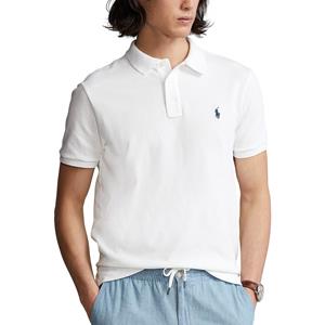 Polo Ralph Lauren Custom-Slim-Fit Poloshirt aus Spa-Terry - White - L