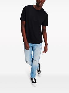 Karl Lagerfeld Jeans T-shirt met monogram-applicatie - Zwart