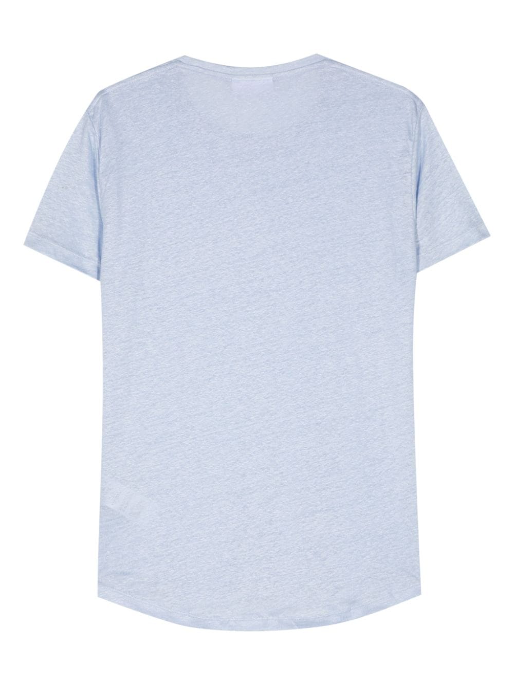 Orlebar Brown linen slub T-shirt - Blauw