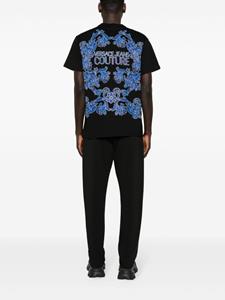 Versace Jeans Couture Katoenen T-shirt met logoprint - Zwart