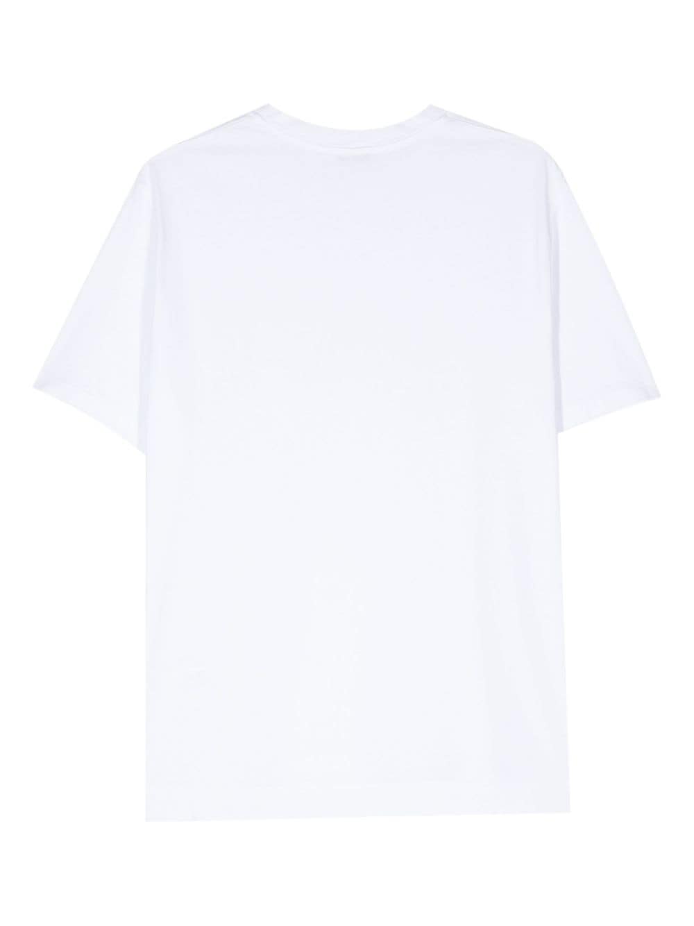 Boglioli crew-neck cotton T-shirt - Wit