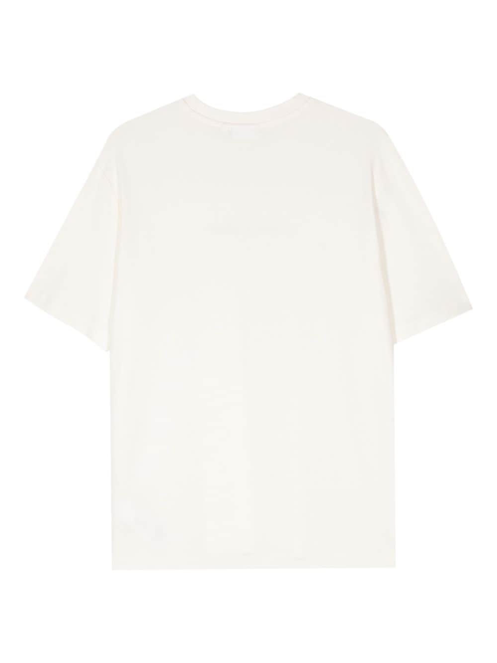 Calvin Klein logo-embossed T-shirt - Beige