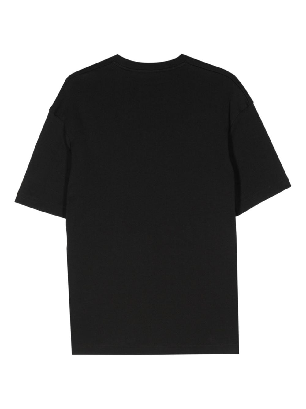 Calvin Klein floral-embroidered T-shirt - Zwart