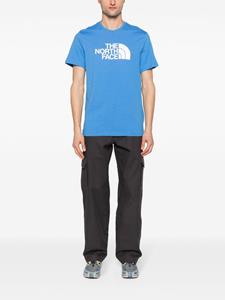 The North Face logo-print cotton T-shirt - Blauw
