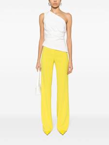 PINKO pressed-crease palazzo pants - Geel