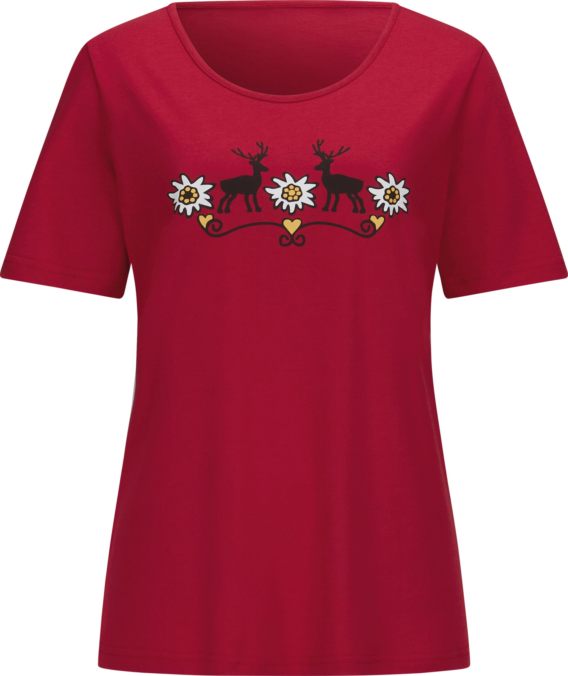 Your Look... for less! Dames Traditioneel shirt rood Größe