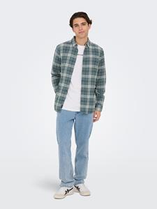 Only & Sons Onslars ls reg brush check shirt