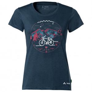 VAUDE T-Shirt Women's Cyclist T-Shirt V (1-tlg) Grüner Knopf