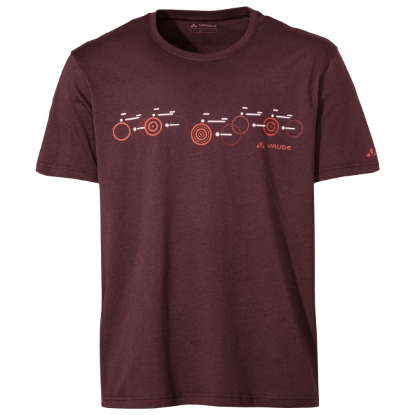 Vaude  Cyclist V - T-shirt, bruin/rood