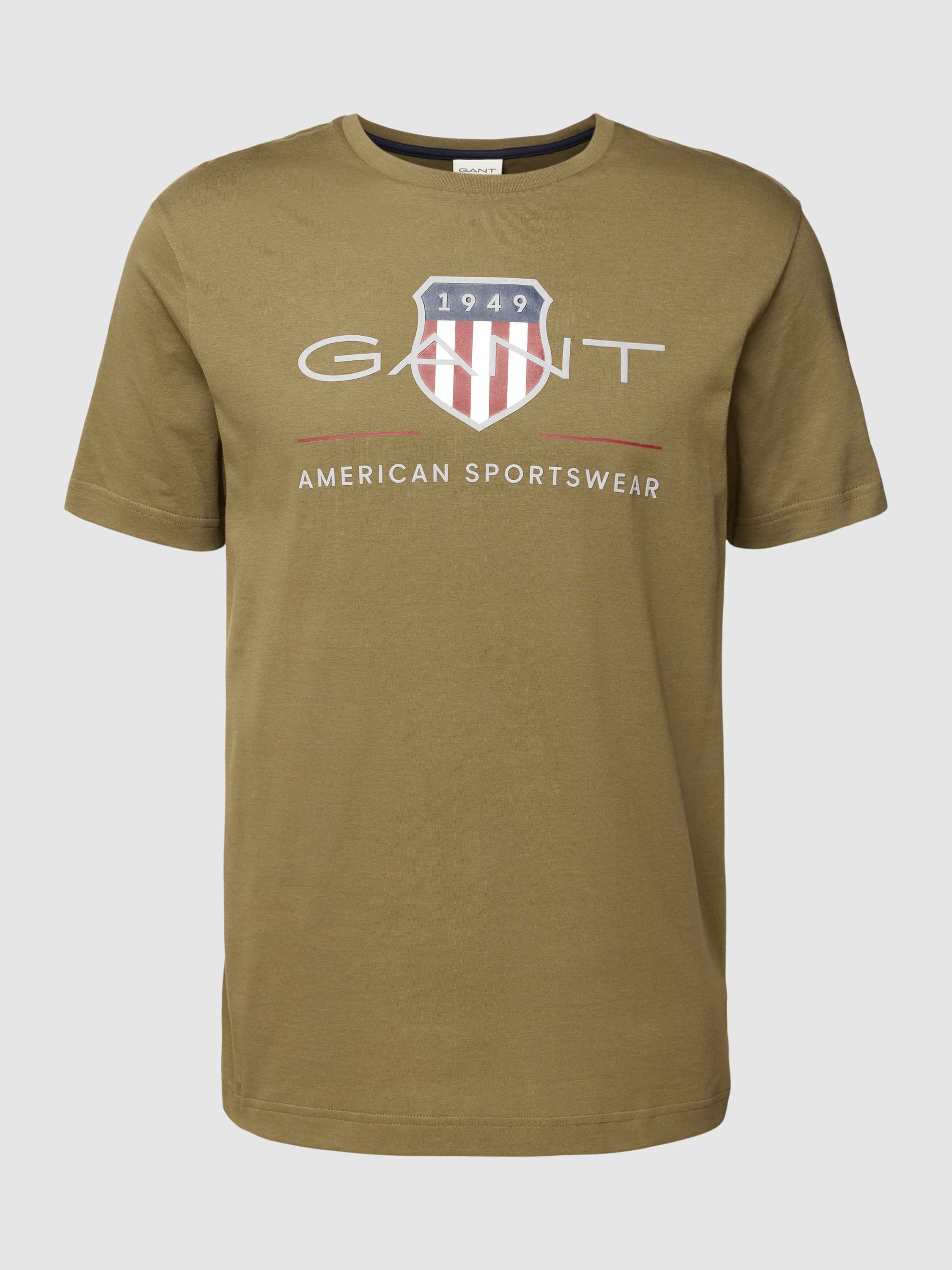 Gant T-shirt met labelprint, model 'ARCHIVE SHIELD'