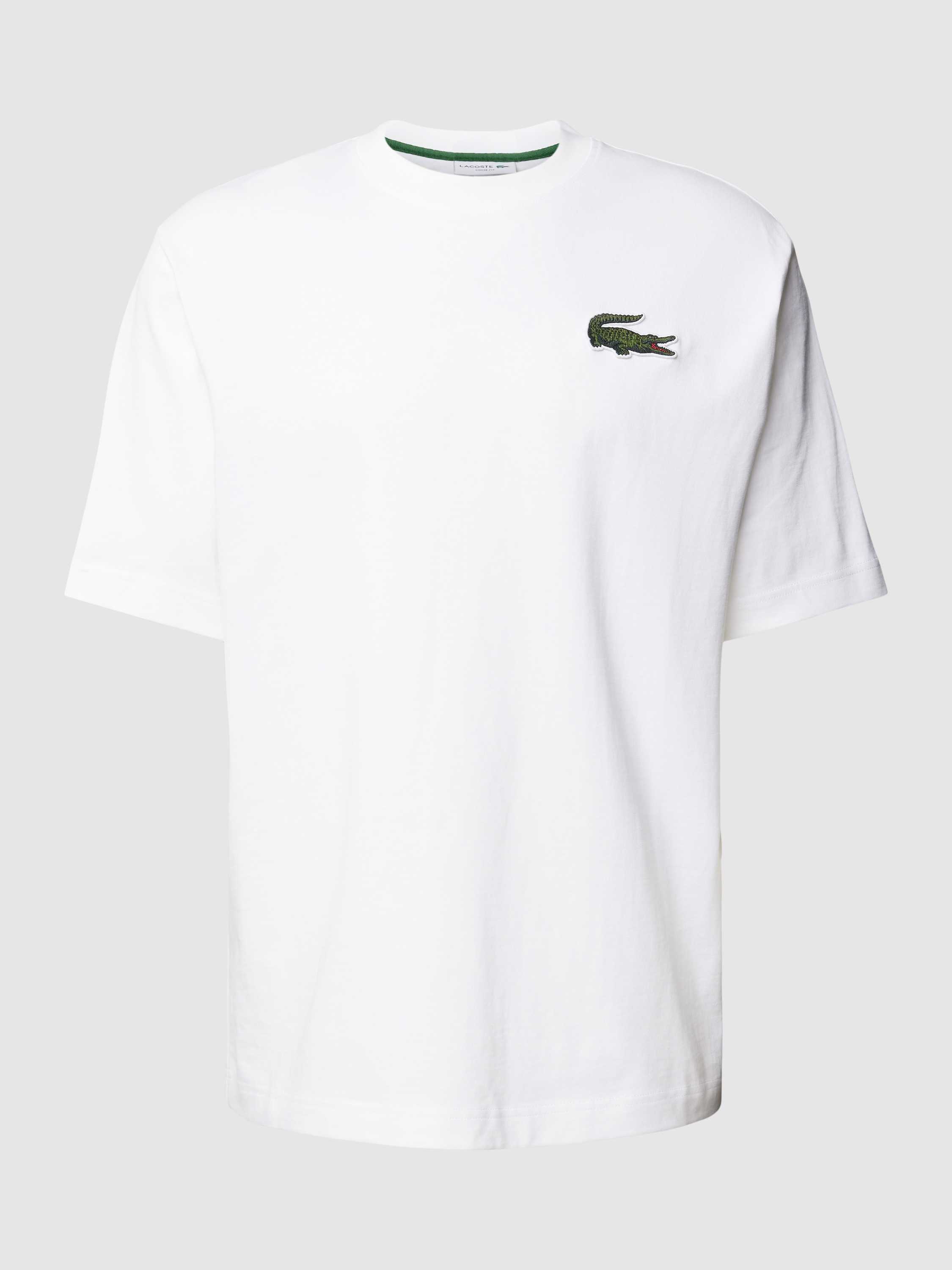 Lacoste Loose fit T-shirt met labelstitching