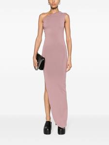 Rick Owens one-shoulder asymmetric maxi dress - Roze