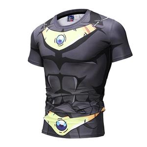 TOP COOL FASHION 3D Super Anime Super Saiyan BROLI bedrukt herenmode T-shirt met korte mouwen Dragon Z T-shirt (S-5XL)