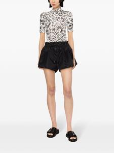 Off-White Tattoo tulle blouse - Wit