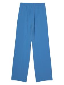 Alberto Biani pressed-crease wide-leg trousers - Blauw