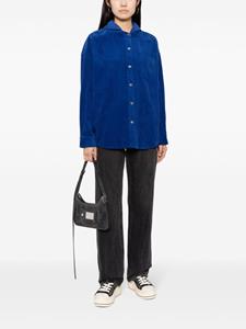 STUDIO TOMBOY Ribfluwelen blouse - Blauw