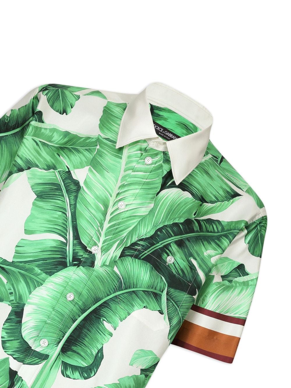 Dolce & Gabbana Overhemd met bladerprint - Groen