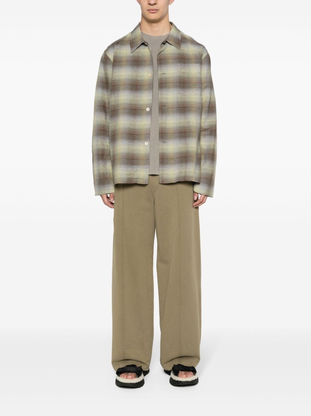 OUR LEGACY Box checked shirt - Groen