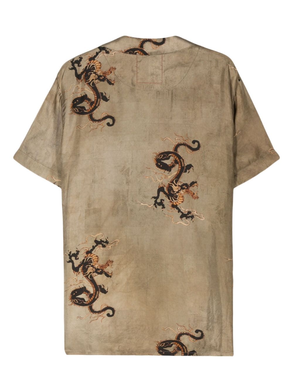 Uma Wang Overhemd met print - Beige