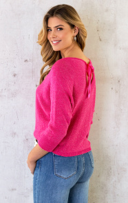 The Musthaves Back Bow Detail Sweater Roze