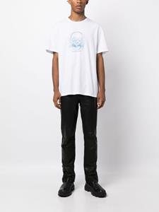 Alexander McQueen T-shirt met doodskopprint - Wit