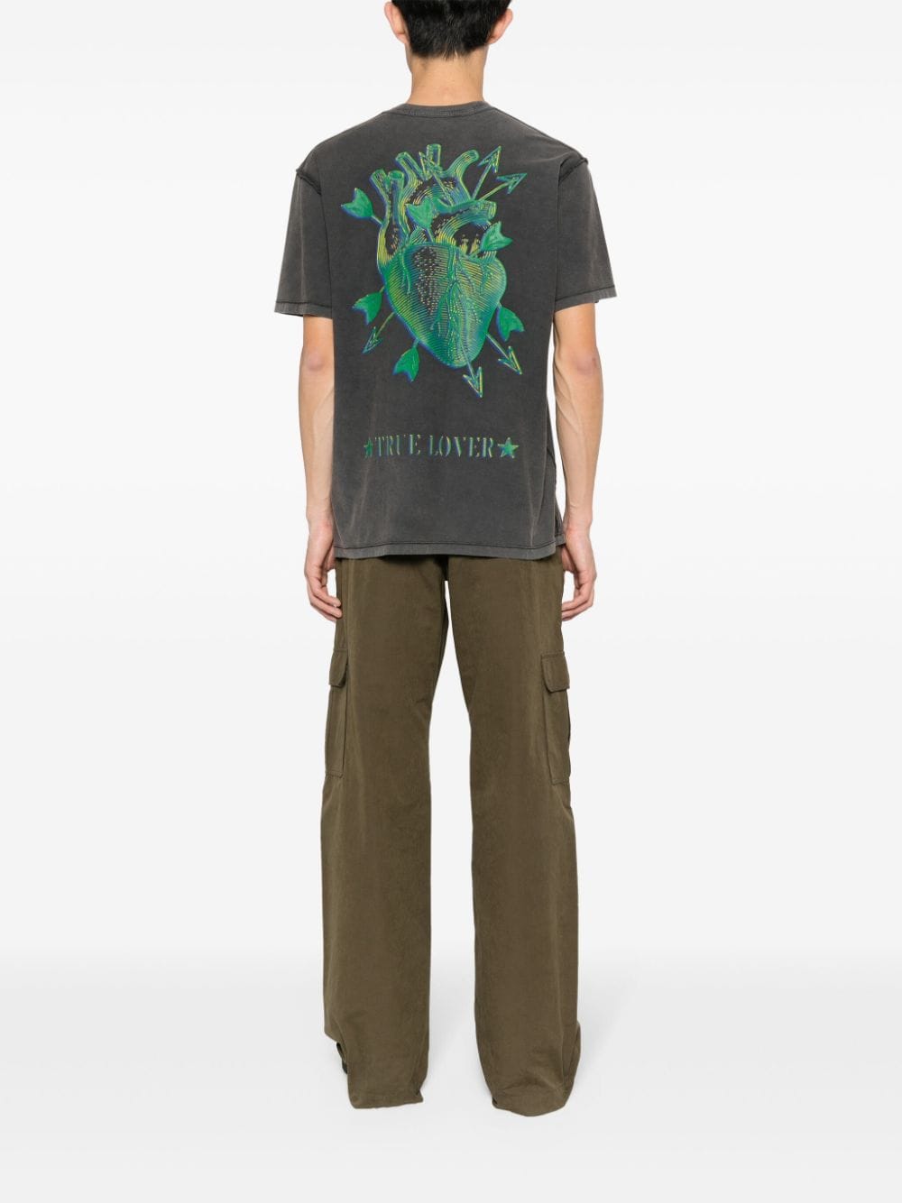 Just Cavalli T-shirt met tijgerprint - Grijs