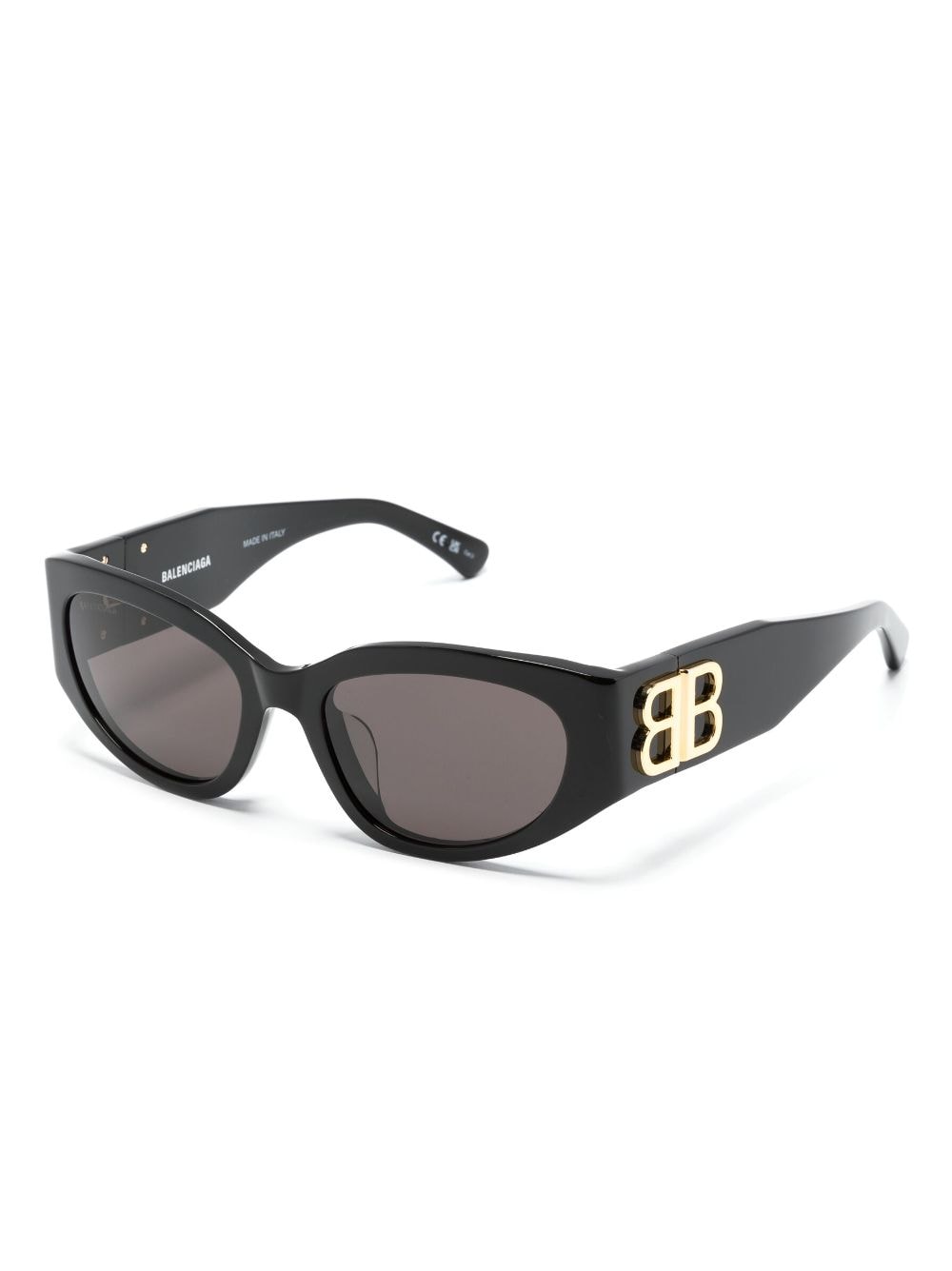 Balenciaga Eyewear Bossy round-frame sunglasses - Zwart
