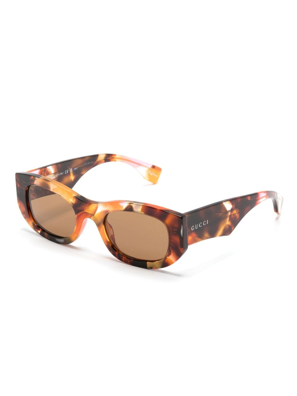 Gucci Eyewear GG1627S rectangle-frame sunglasses - Oranje