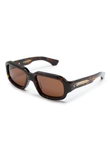 Jacques Marie Mage Nakahira rectangle-frame sunglasses - Bruin