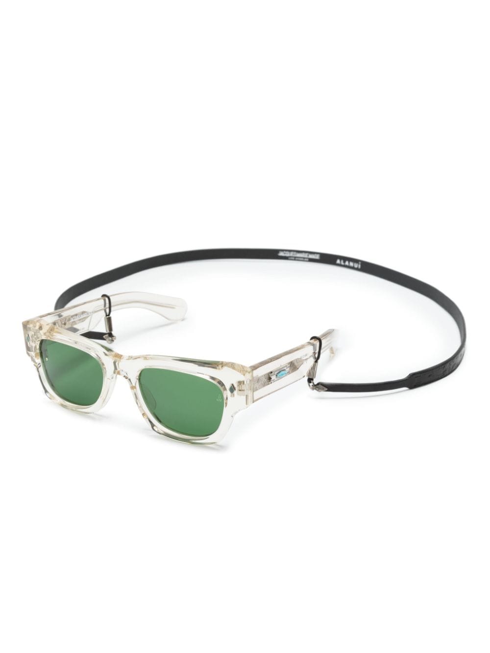 Jacques Marie Mage Zuma square-frame sunglasses - Beige