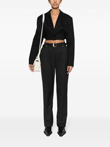 Versace Jeans Couture Broek met krijtstreep - Zwart