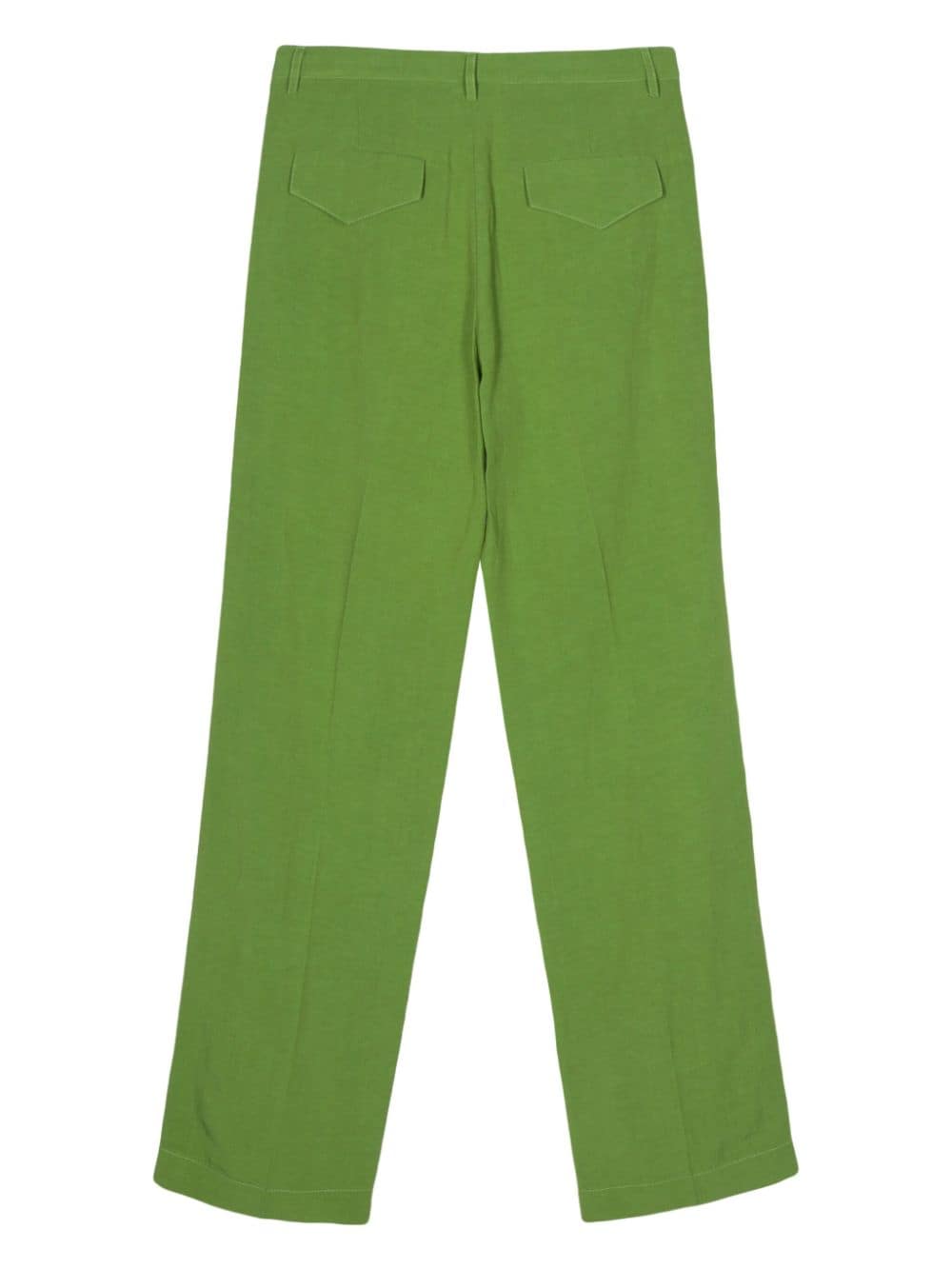 Merci pressed-crease straight-leg trousers - Groen