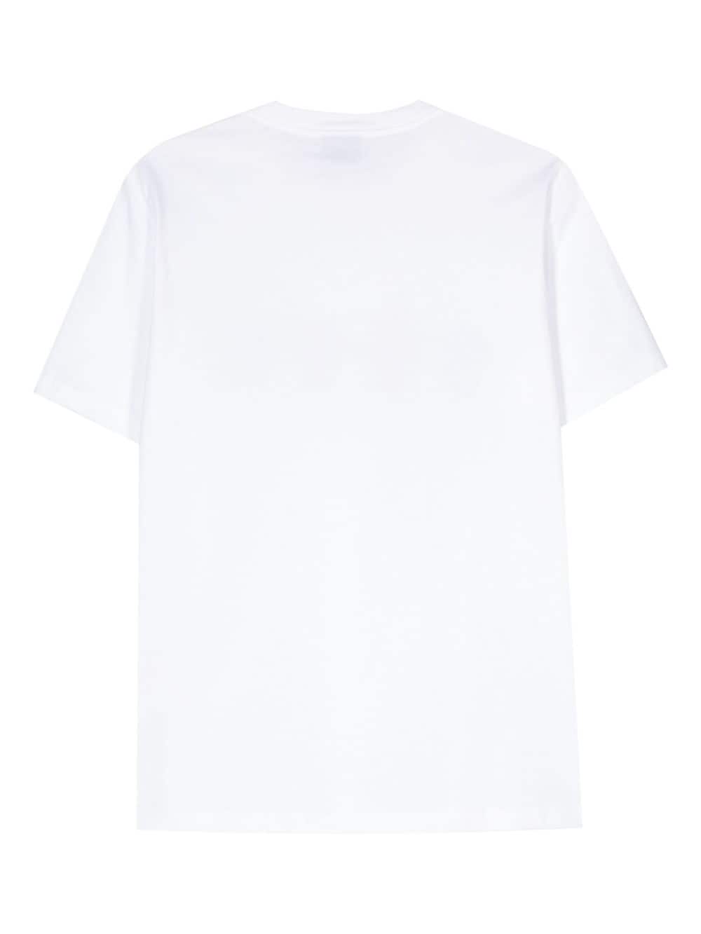 PS Paul Smith logo-print organic cotton T-shirt - Wit