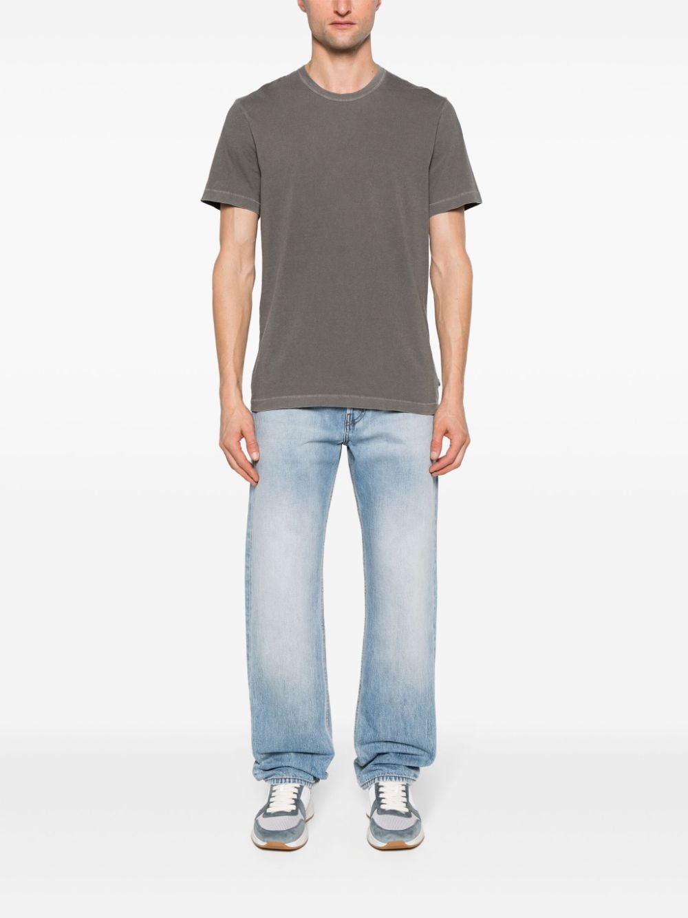 James Perse T-shirt met ronde hals - Beige