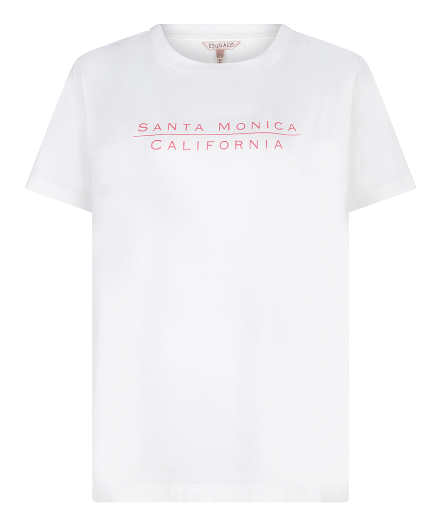 Esqualo  Offwhite T-shirt Santa Monica 