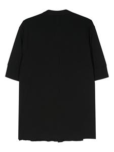 Thom Krom T-shirt met jersey vlakken - Zwart