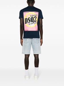 Dsquared2 Katoenen T-shirt - Blauw