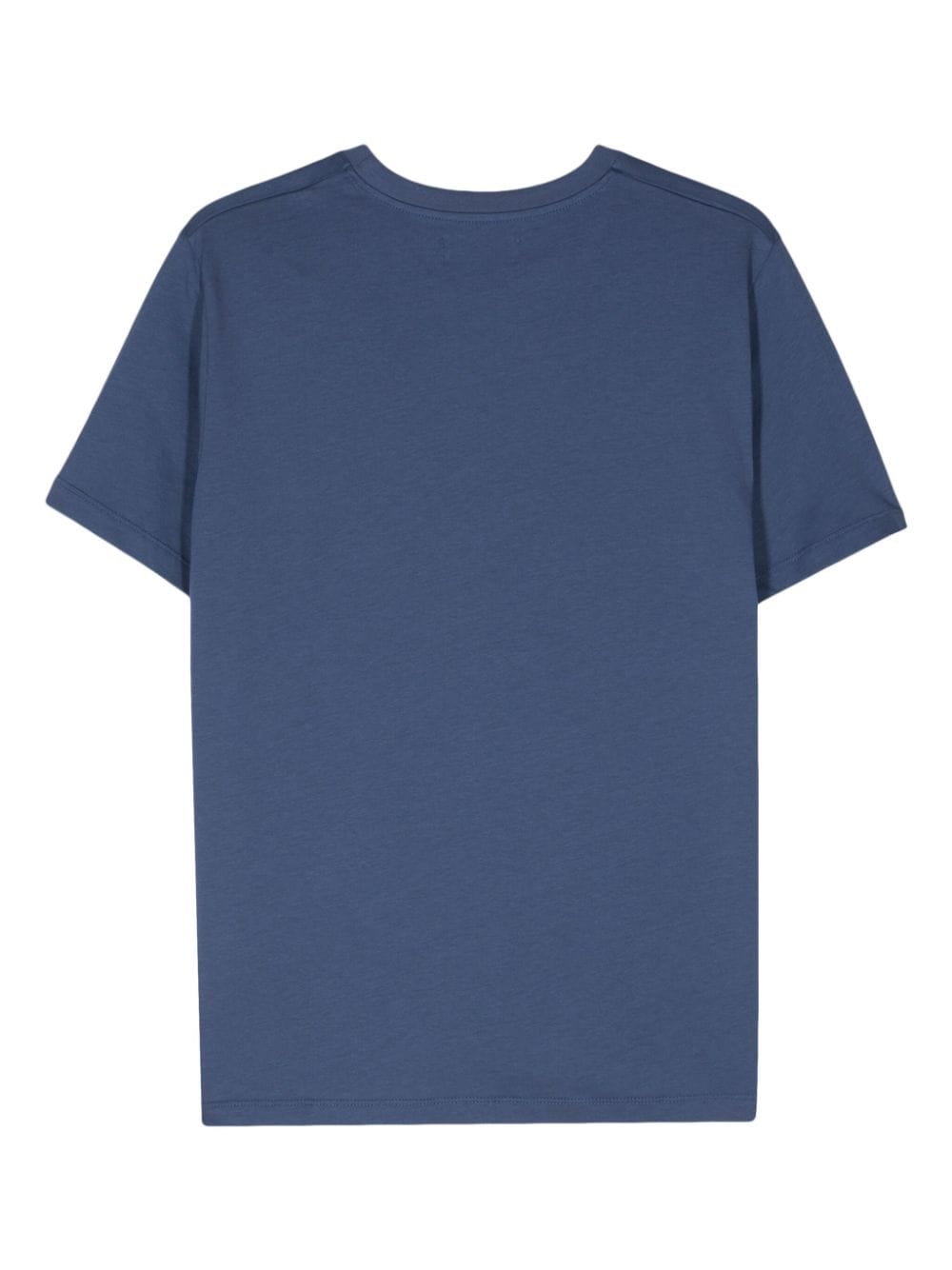 Vilebrequin logo-stamp cotton T-shirt - Blauw