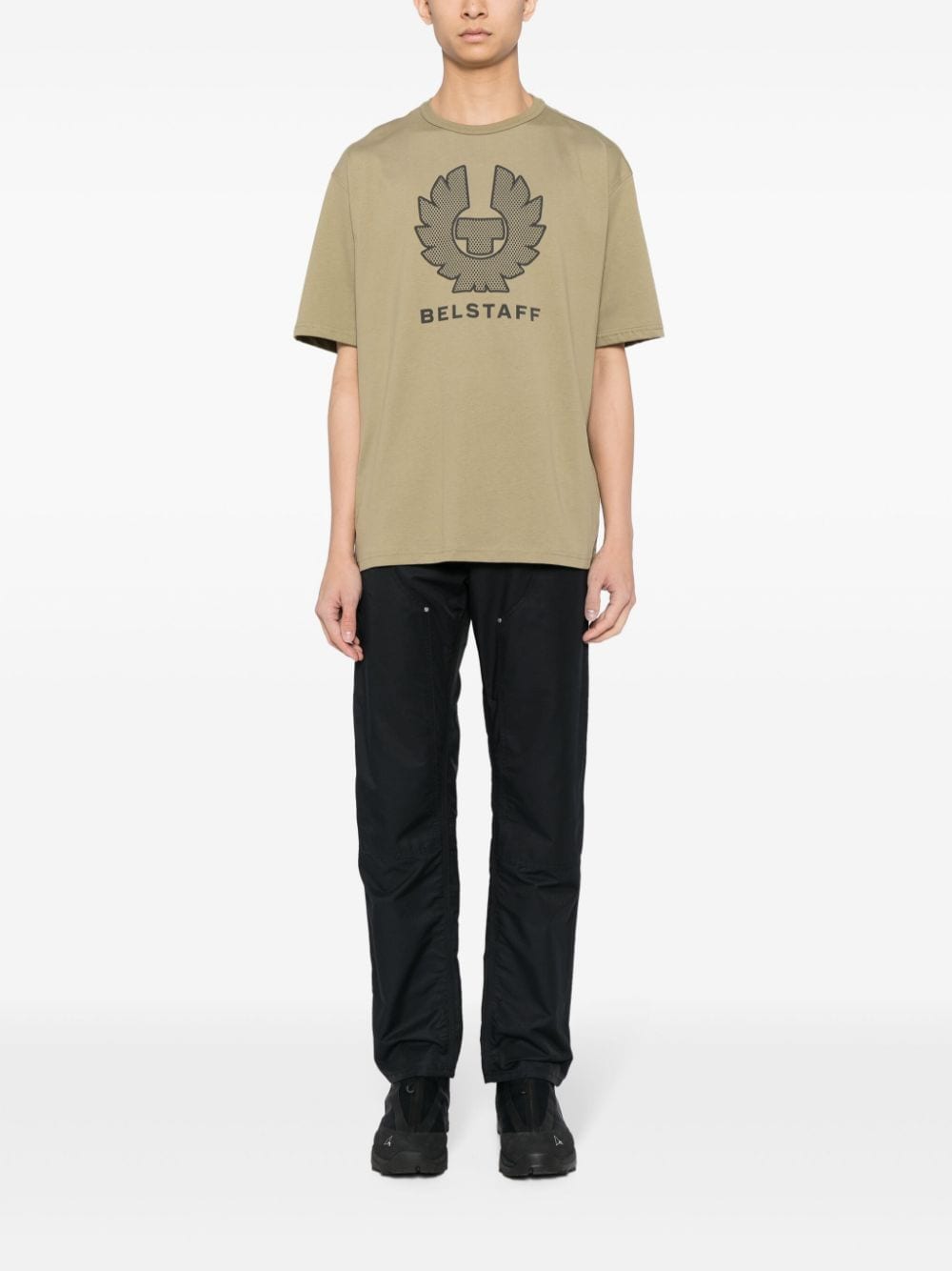 Belstaff T-shirt met logoprint - Groen