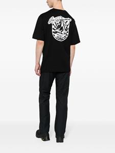 Les Benjamins logo-print cotton T-shirt - Zwart