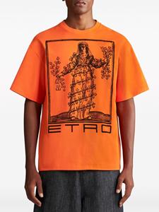 ETRO Allegory of Strength-print cotton T-shirt - Oranje