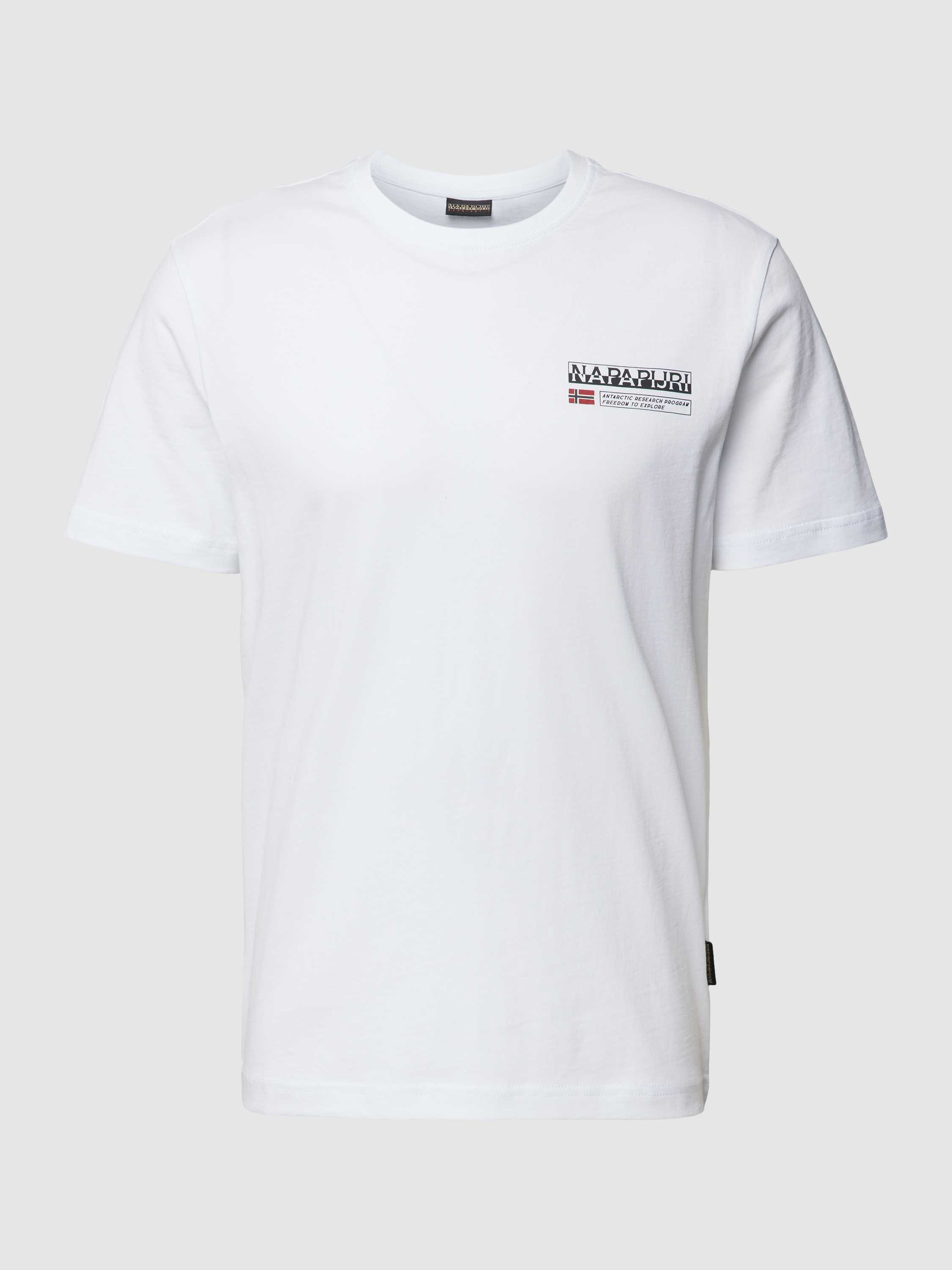 Napapijri T-shirt met labelprint, model 'KASBA'