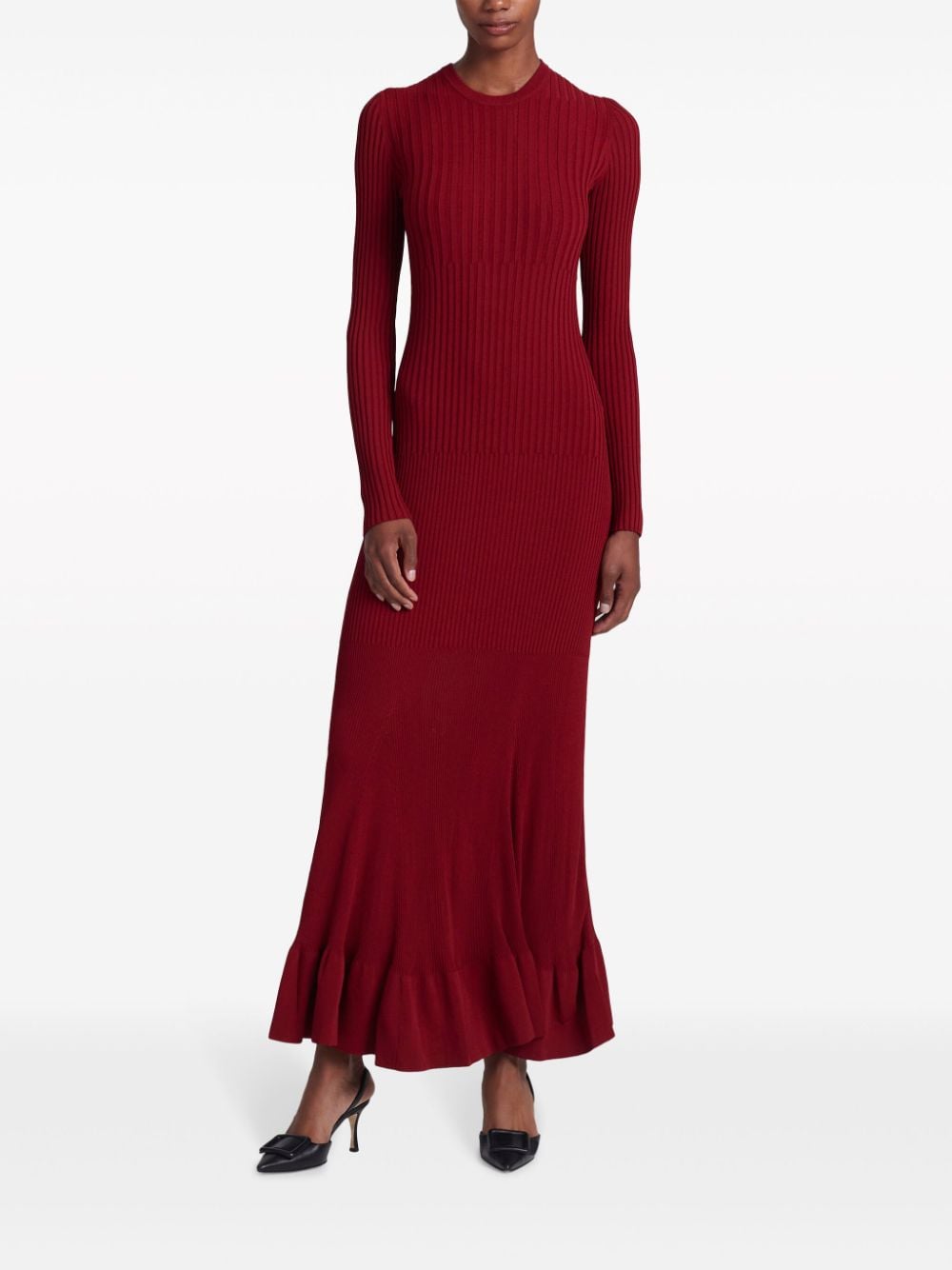 Altuzarra Seyrig rib-knit dress - Rood