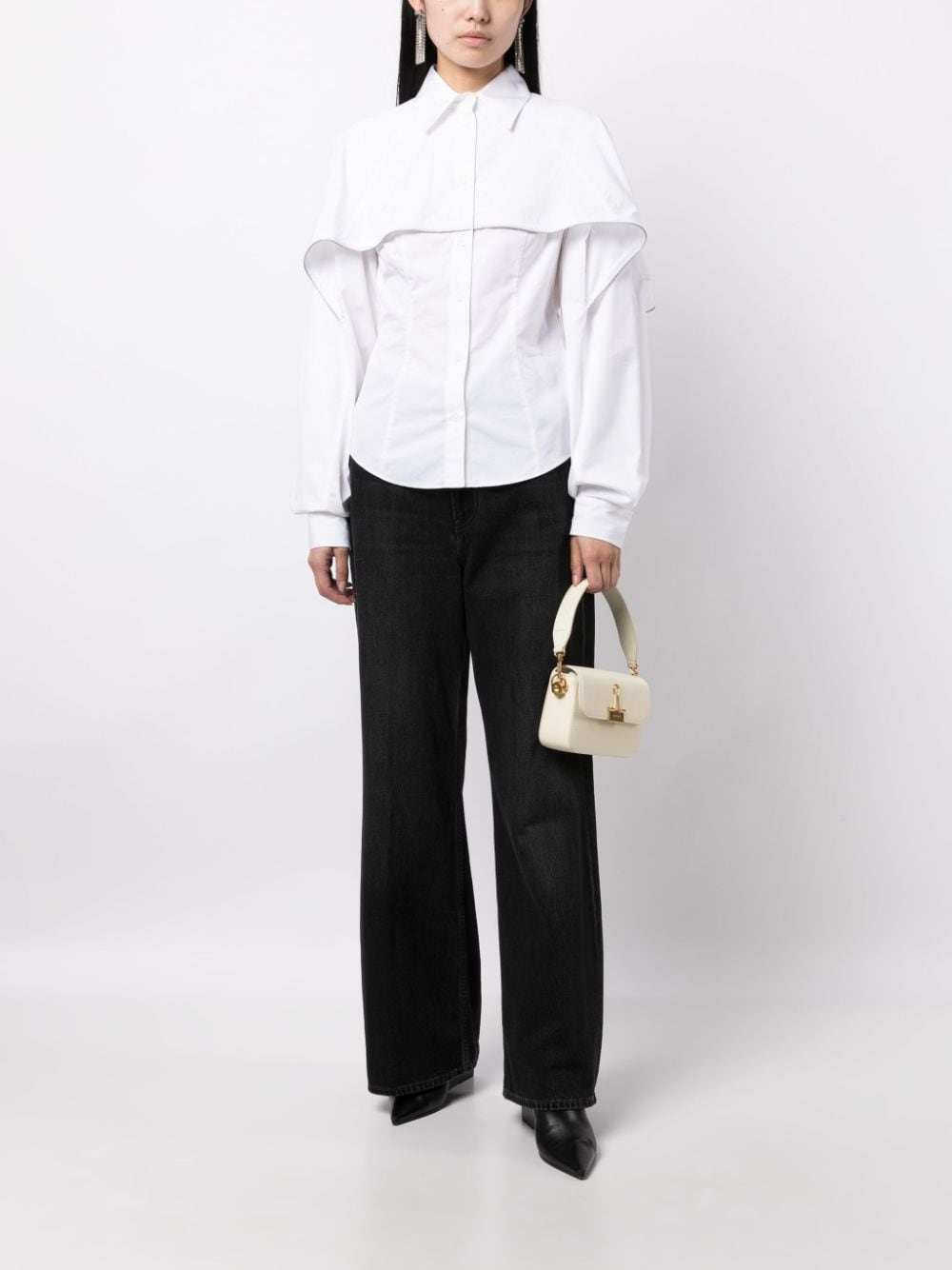 Off-White Blouse met knopen - Wit