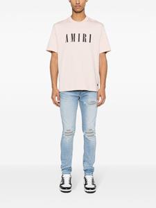 AMIRI logo-print cotton T-shirt - Roze